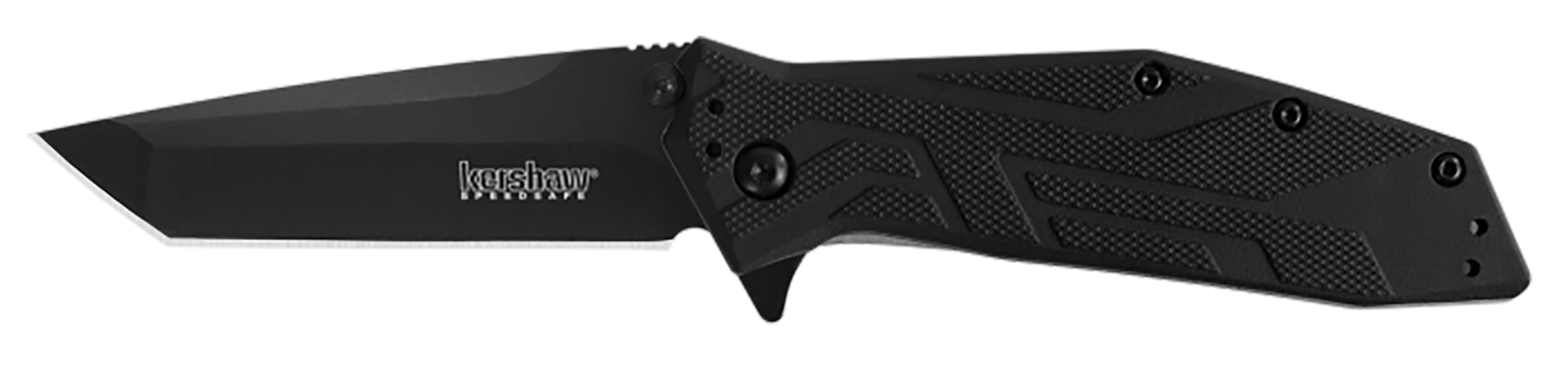 Brawler 3" Folding Tanto Plain Blade Knife - Black Oxide