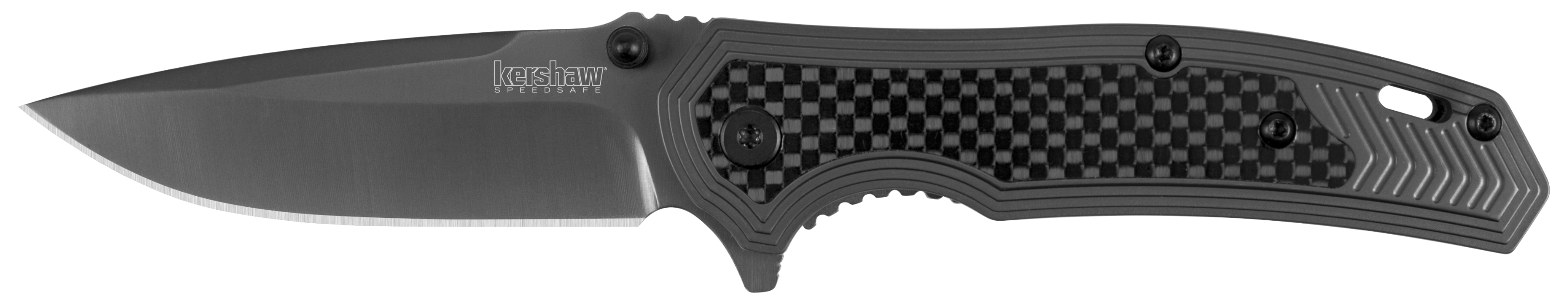 Fringe 3" Folding Drop Point Plain Blade Knife - Gray