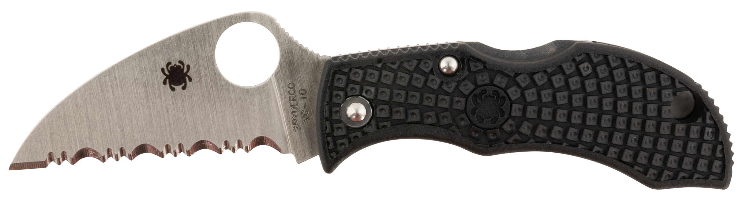 Manbug 1.91" Wharncliffe Serrated Folding Knife