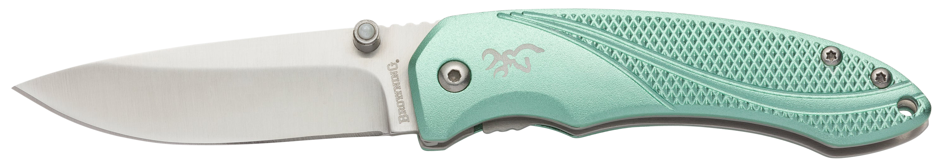 Allure EDC 2.88" Folding Drop Point Plain Folding Knife - Mint Green