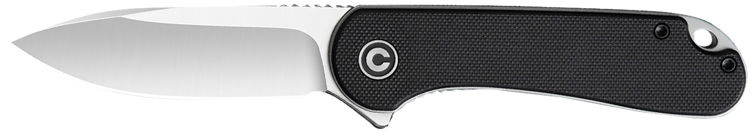 Elementum 2.96" Folding Plain Knife - Black