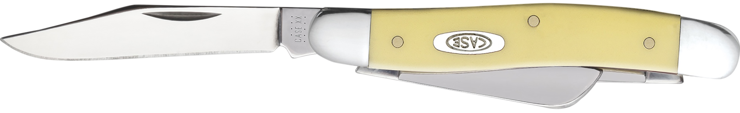 Stockman Medium 2.57"/1.88"/1.71" Clip Point/Sheepsfoot/Spey Folding Knife - Yellow