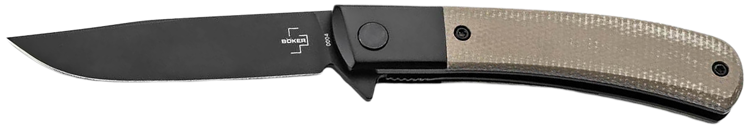 Modern Gentleman 2.95" Plain Black Flipper Folding Knive