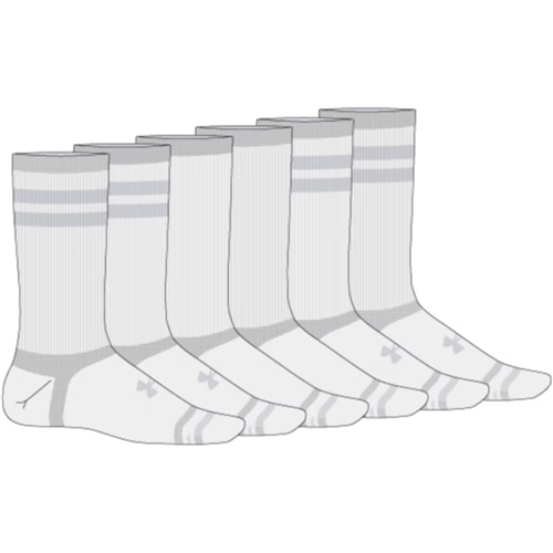 UA Essential 6-Pack Crew Socks