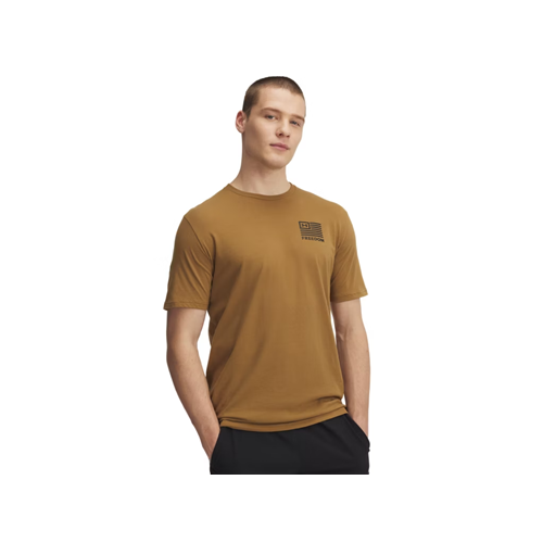 UA M Freedom Left Chest Short Sleeve