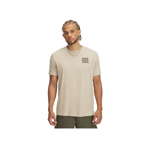 UA M Freedom Left Chest Short Sleeve