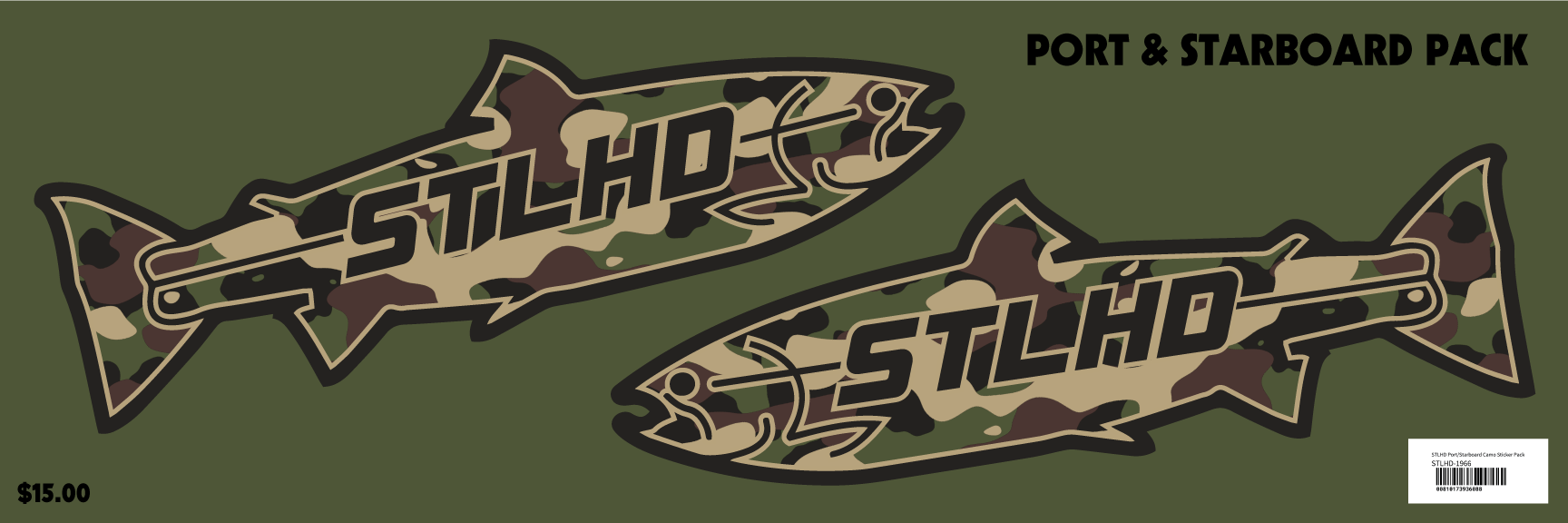 STLHD Port/Starboard Camo Sticker Pack